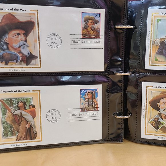 Collection of 136 Legends of the West U.S. First Day Covers - Picture 11 of 16